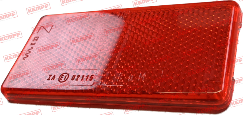 73838 Kempf Rückstrahler, rot, eckig, selbstklebend